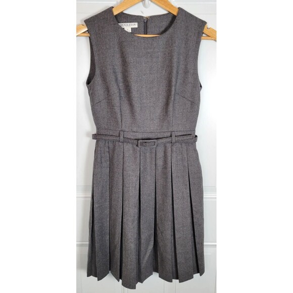Pendleton Womens Wool Pleated Mini Dress Size 2 Petite - Picture 1 of 8